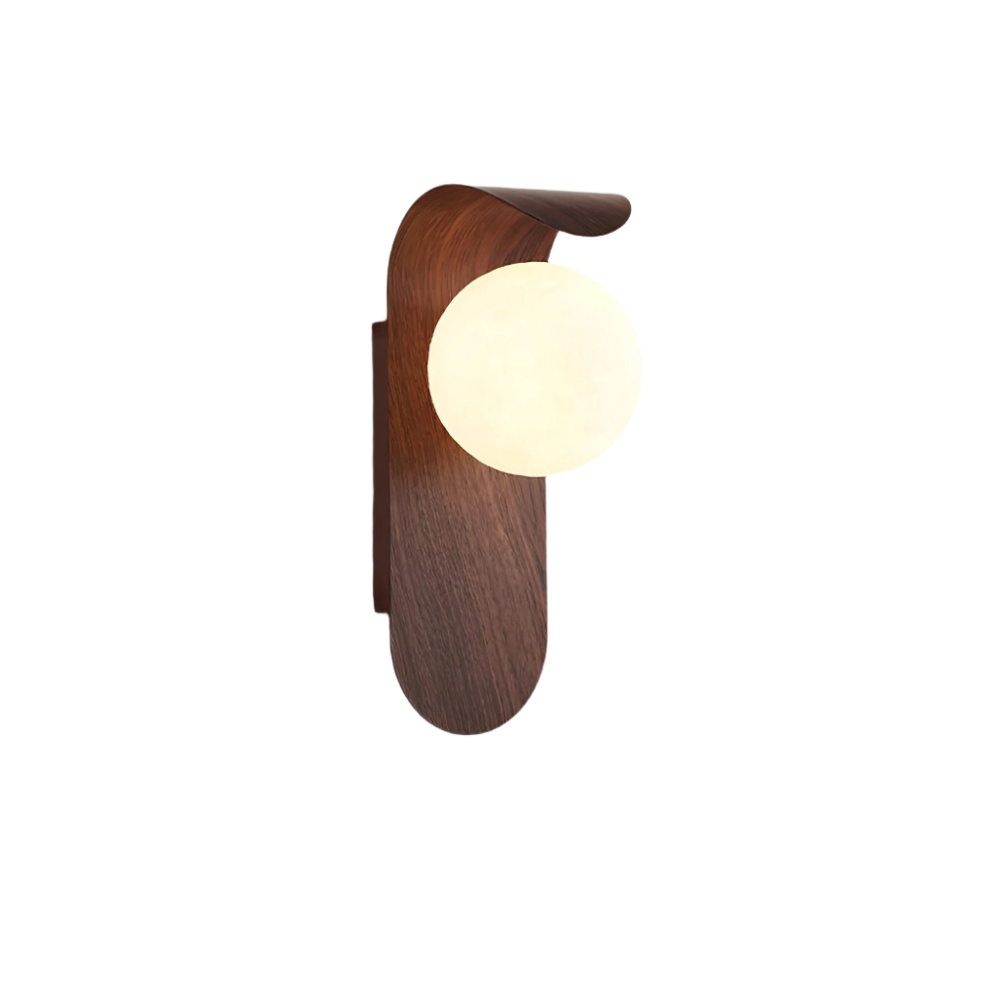Nordic Wood Globe Wall Sconce LED 1-Light Lasson Living