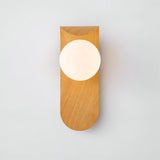 Nordic Wood Globe Wall Sconce LED 1-Light Lasson Living
