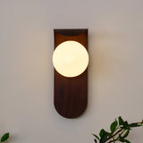 Nordic Wood Globe Wall Sconce LED 1-Light Lasson Living