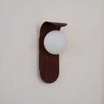 Nordic Wood Globe Wall Sconce LED 1-Light Lasson Living