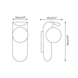Nordic Wood Globe Wall Sconce LED 1-Light Lasson Living