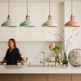 Industrial Colourful Metal Dome Pendant Light LED 1-light Lasson Living