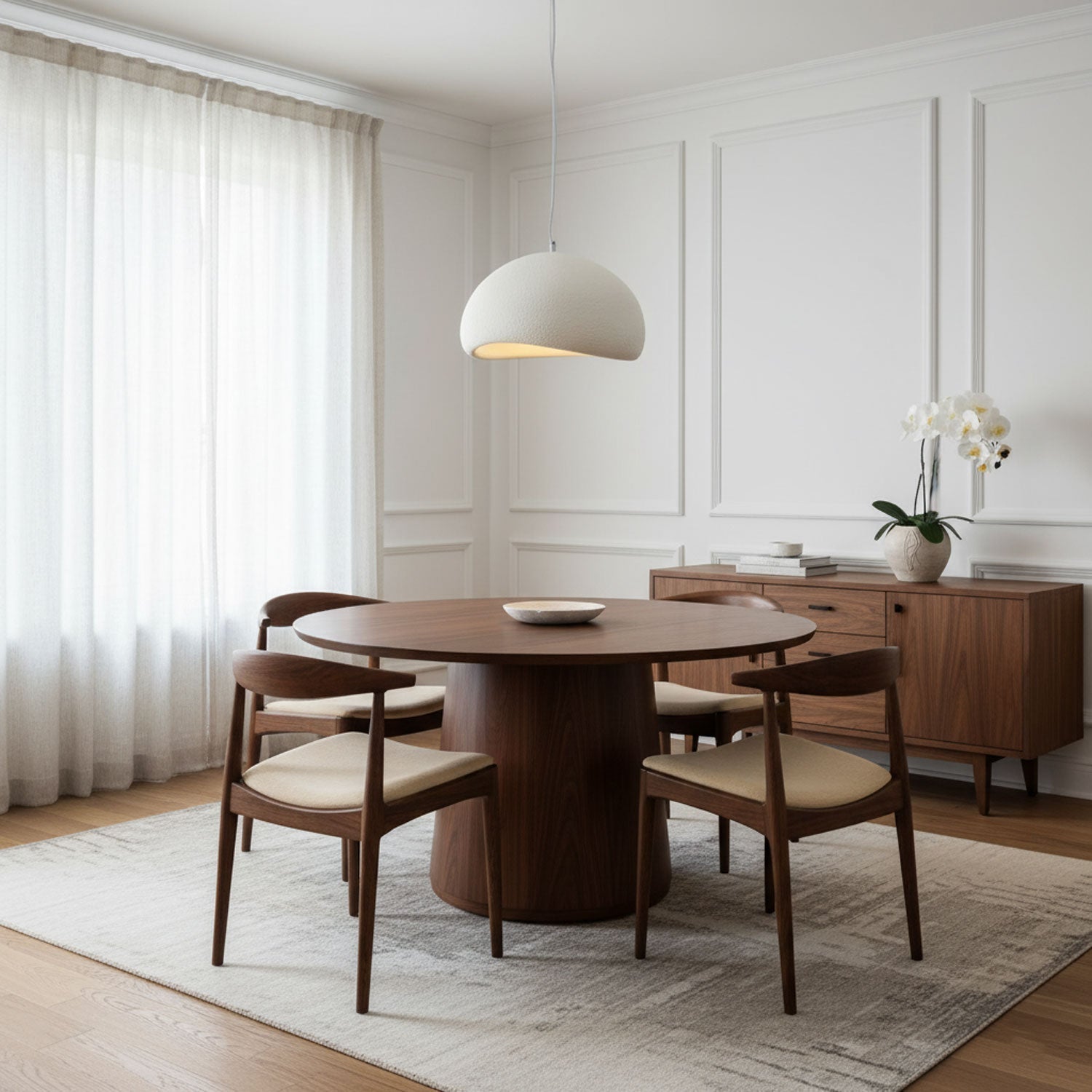 Modern Minimalist Dome LED Pendant Light 1-Light Lasson Living