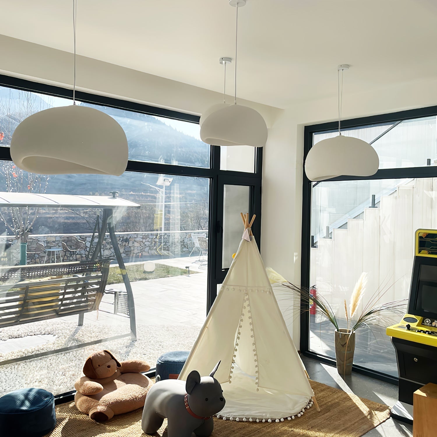 Modern Minimalist Dome LED Pendant Light 1-Light Lasson Living