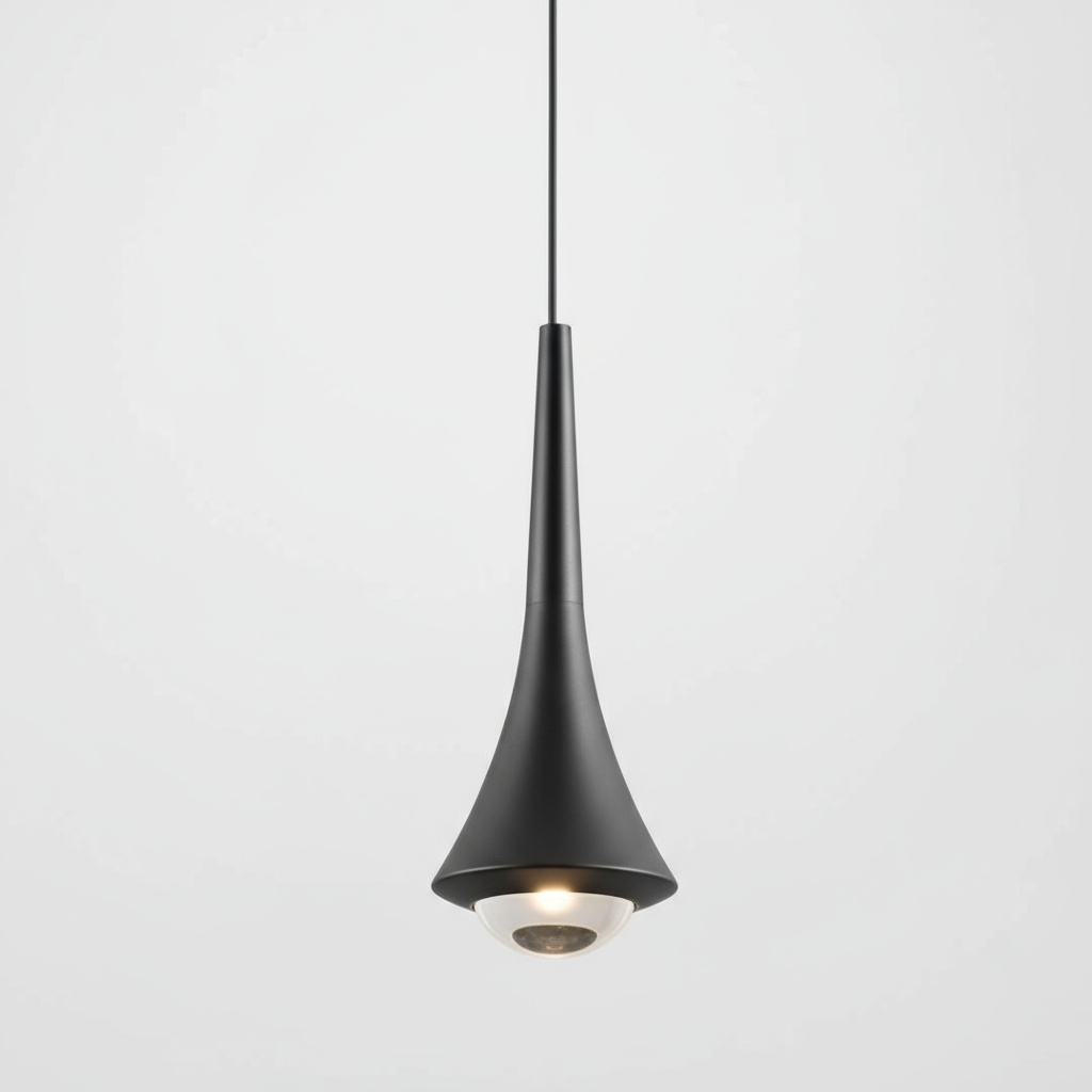 Modern Glass Teardrop LED Pendant Light 1-Light Lasson Living