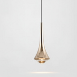 Modern Glass Teardrop LED Pendant Light 1-Light Lasson Living