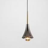 Modern Glass Teardrop LED Pendant Light 1-Light Lasson Living