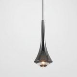 Modern Glass Teardrop LED Pendant Light 1-Light Lasson Living
