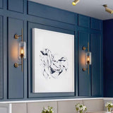 Modern Brass Double Cylinder Adjustable Wall Spotlight Lasson Living