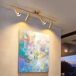Modern Brass Double Cylinder Adjustable Wall Spotlight Lasson Living