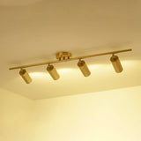 Modern Brass Double Cylinder Adjustable Wall Spotlight Lasson Living
