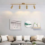 Modern Brass Double Cylinder Adjustable Wall Spotlight Lasson Living