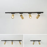 Modern Brass Double Cylinder Adjustable Wall Spotlight Lasson Living