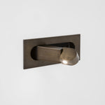 Modern Recessed Rectangular Adjustable LED Wall Sconce 1-Light Lasson Living