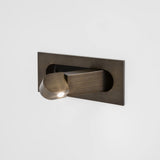 Modern Recessed Rectangular Adjustable LED Wall Sconce 1-Light Lasson Living