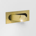 Modern Recessed Rectangular Adjustable LED Wall Sconce 1-Light Lasson Living