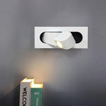 Modern Recessed Rectangular Adjustable LED Wall Sconce 1-Light Lasson Living