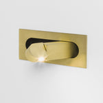 Modern Recessed Rectangular Adjustable LED Wall Sconce 1-Light Lasson Living