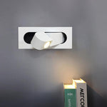 Modern Recessed Rectangular Adjustable LED Wall Sconce 1-Light Lasson Living