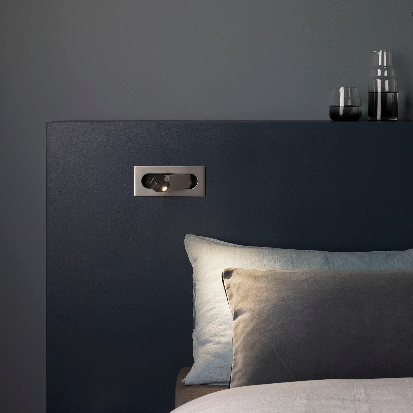 Modern Recessed Rectangular Adjustable LED Wall Sconce 1-Light Lasson Living