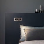 Modern Recessed Rectangular Adjustable LED Wall Sconce 1-Light Lasson Living