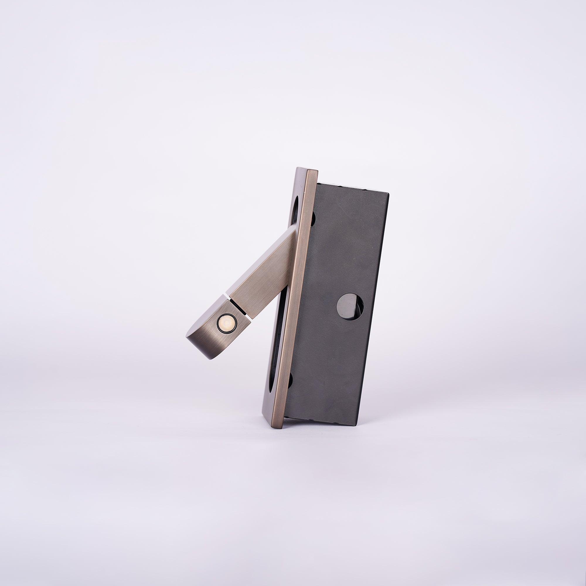 Modern Recessed Rectangular Adjustable LED Wall Sconce 1-Light Lasson Living