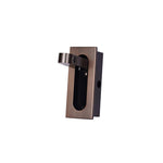 Modern Recessed Rectangular Adjustable LED Wall Sconce 1-Light Lasson Living