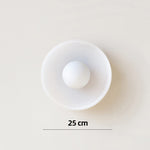 Modern Glass Disc Ceiling and Wall Light LED 1-Light Lasson Living