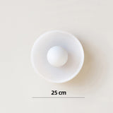 Modern Glass Disc Ceiling and Wall Light LED 1-Light Lasson Living