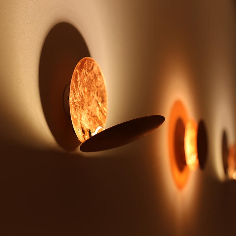 Modern Round LED Wall Light 1-Light Lasson Living