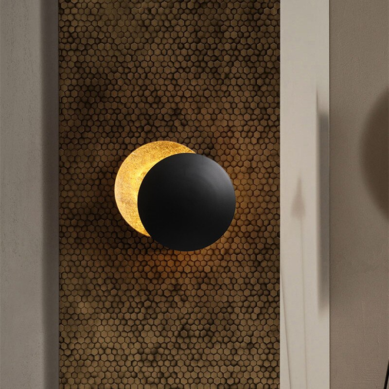 Modern Round LED Wall Light 1-Light Lasson Living