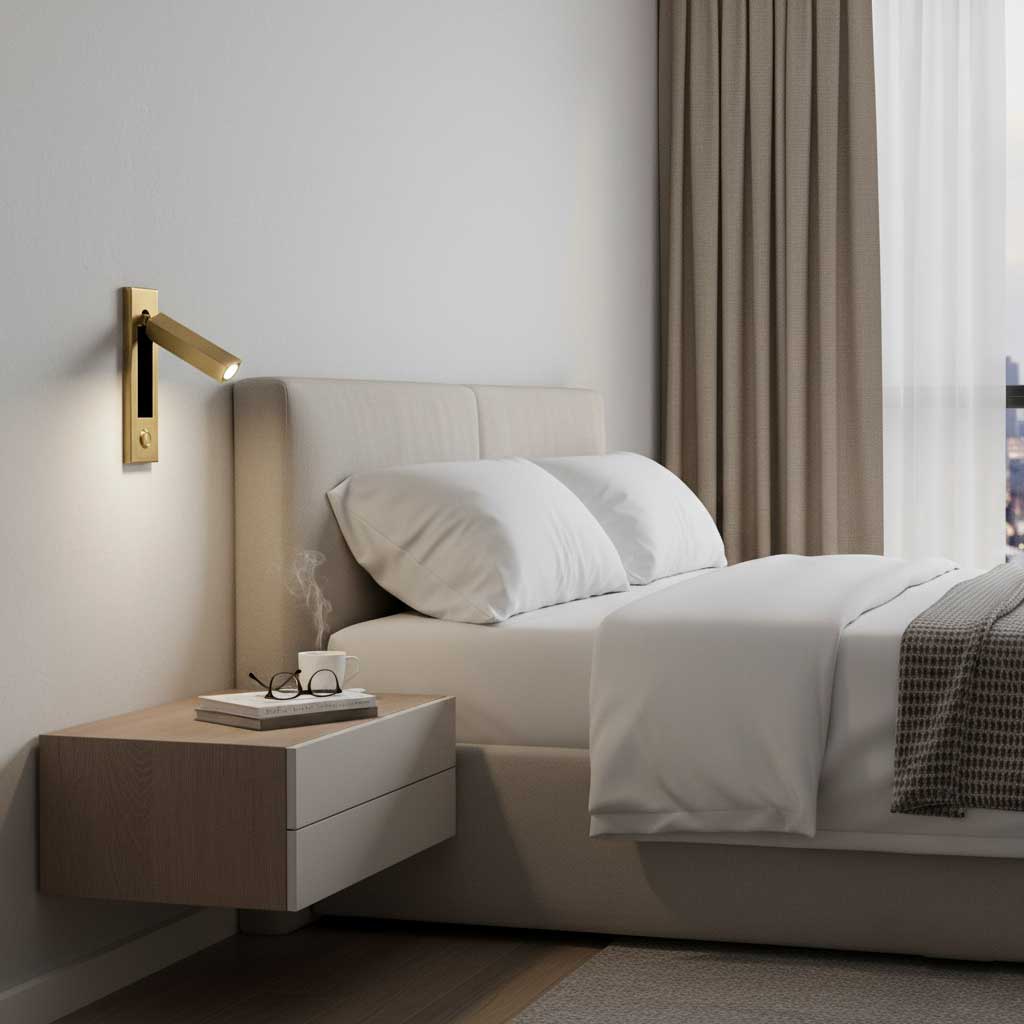Modern Minimalist Embedded Aluminum LED Wall Sconce 1-Light Lasson Living