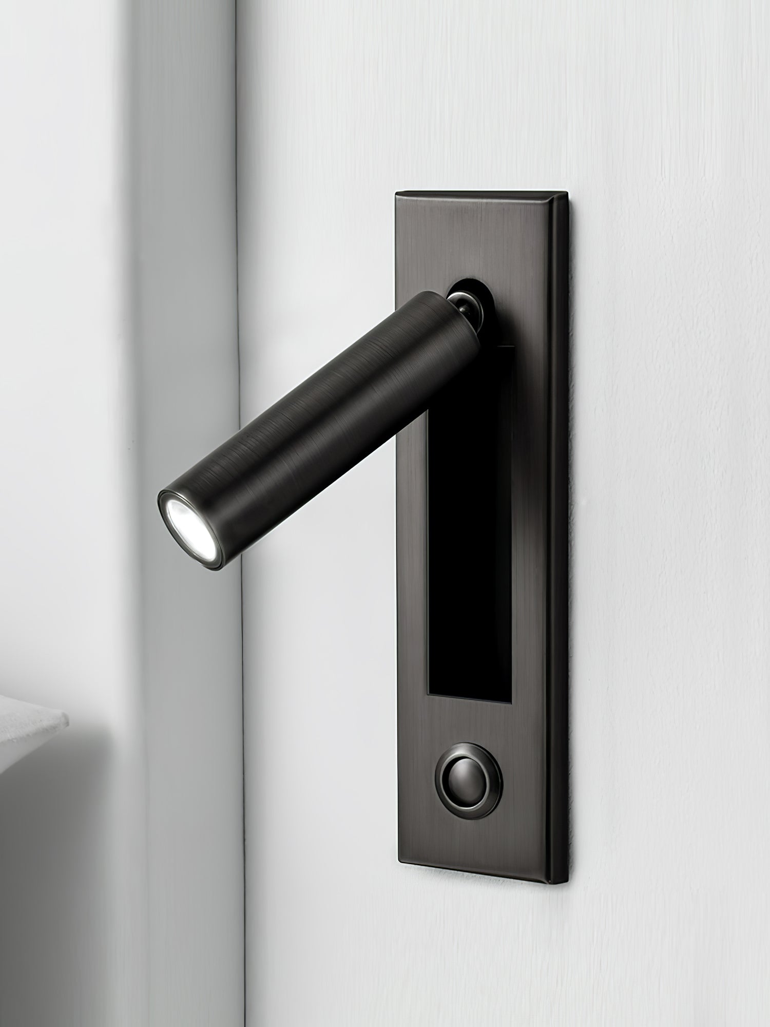 Modern Minimalist Embedded Aluminum LED Wall Sconce 1-Light Lasson Living