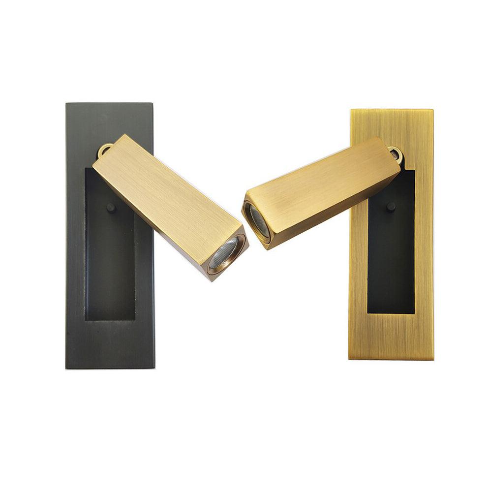 Modern Minimalist Embedded Aluminum LED Wall Sconce 1-Light Lasson Living