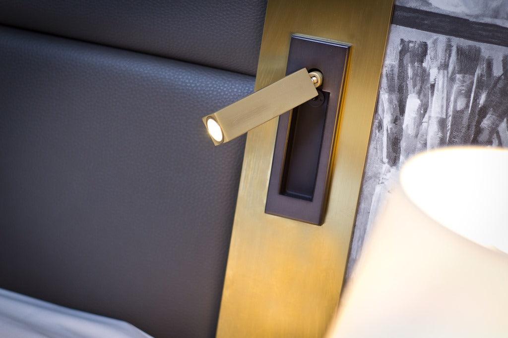 Modern Minimalist Embedded Aluminum LED Wall Sconce 1-Light Lasson Living