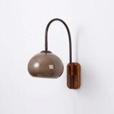 European Solid Wood Glass Globe Wall Sconce Lamp 1-Light Lasson Living