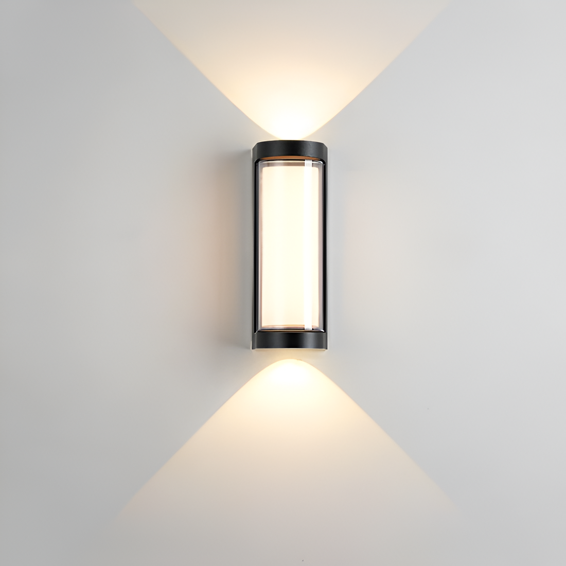 Nordic Minimalist Acrylic Rectangular Outdoor Wall Light LED Up-Down Lasson Living