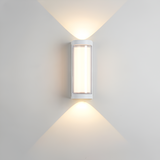 Nordic Minimalist Acrylic Rectangular Outdoor Wall Light LED Up-Down Lasson Living