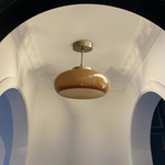 Vintage Glass Ceiling Light 1-Light Lasson Living