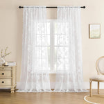 Floral Grace Sheer Curtains Lasson Living