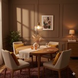 Japanese Brass Glass 1-Light Round Pendant Light Lasson Living
