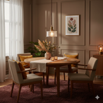 Japanese Brass Glass 1-Light Round Pendant Light Lasson Living