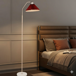 Minimalist Pleated Fabric Shade LED Floor Lamp | 1-Light Standing Lasson Living