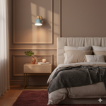 Modern Minimalist Wooden Cone LED Wall Sconce | 1-Light Lasson Living