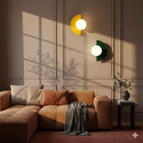 Modern Minimalist Glass Globe Wall Sconce LED 1-Light Lasson Living