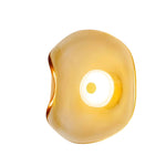 Nordic Curved Glass Japandi LED Wall Sconce 1-Light Lasson Living