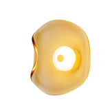 Nordic Curved Glass Japandi LED Wall Sconce 1-Light Lasson Living