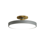 Modern Brass Round LED Ceiling Light 1-Light Lasson Living