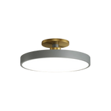 Modern Brass Round LED Ceiling Light 1-Light Lasson Living