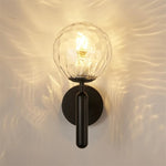 Nordic Brass Glass Globe Wall Sconce LED 1-Light Lasson Living